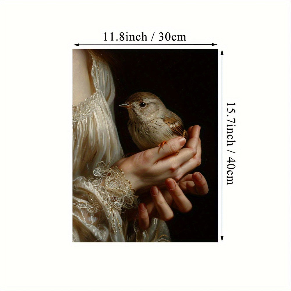 Qorong'i Akademiya Qush Kanvas devor san'ati Ramka olinmagan Qush tasviri Yashash xonasi va yotoqxona uchun