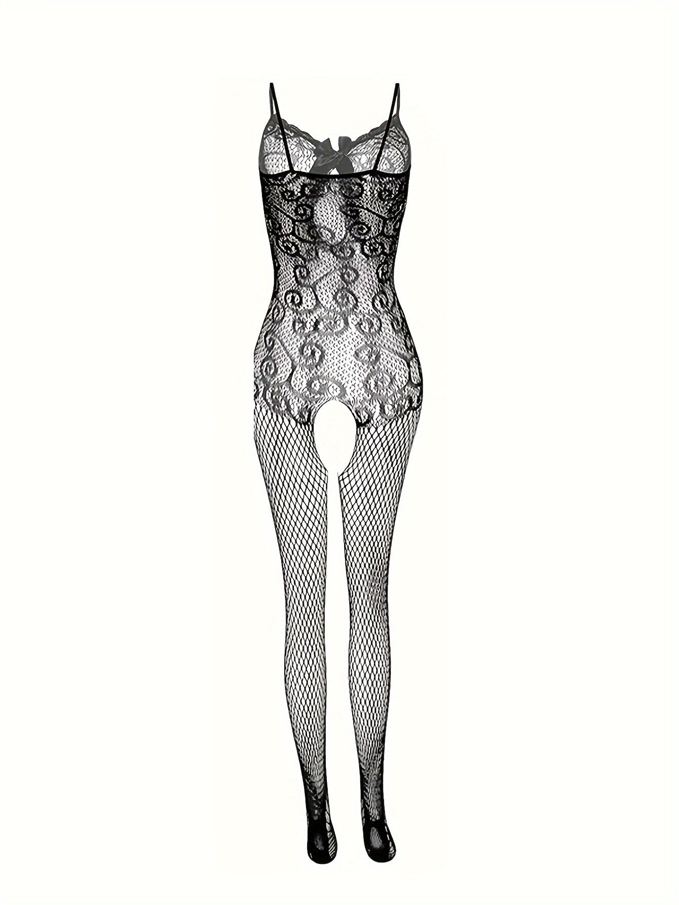 Women's Open Crotch Bodystocking Sexy Lingerie Adult Nightwear