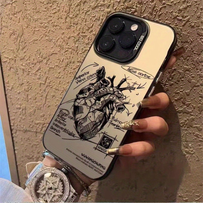 Redmi 9A 9C 10 12 13 Pro 5G uchun abstrakt uslub TPU telefon qutisi, sequin dizayni bilan