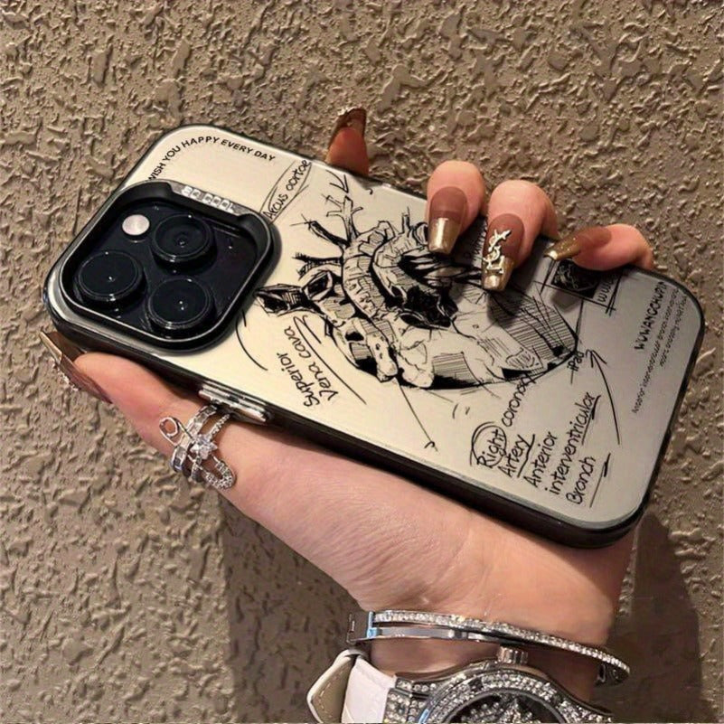 Redmi 9A 9C 10 12 13 Pro 5G uchun abstrakt uslub TPU telefon qutisi, sequin dizayni bilan