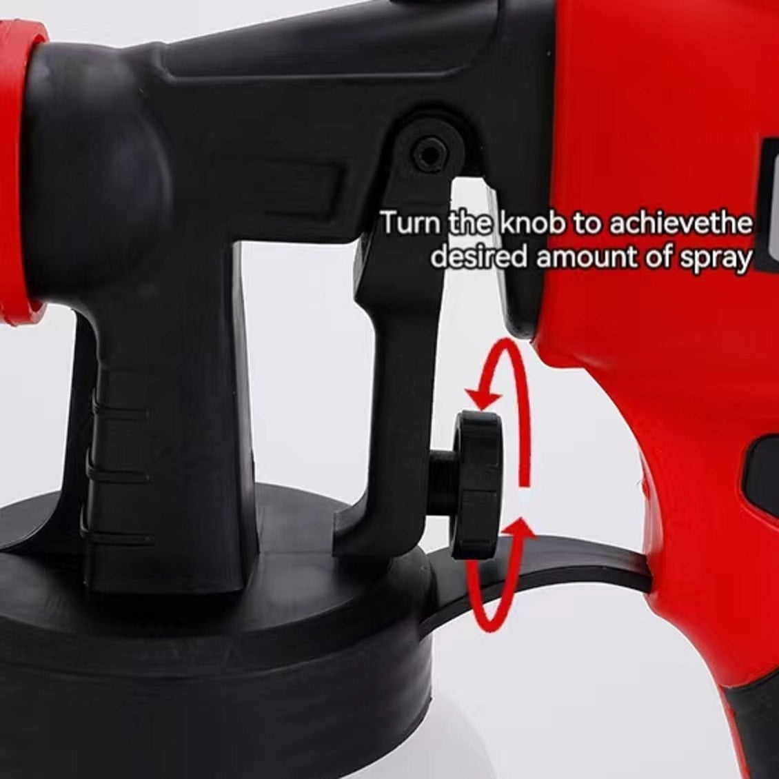 Pistola de pulverización HVLP con 2 boquillas y 3 patrones de aplicación para muebles, paredes y puertas