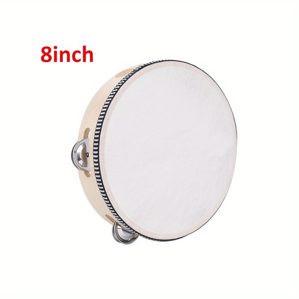 Kids Handheld Tambourine with Metal Bells in Multiple Sizes for Kids Parties and Events