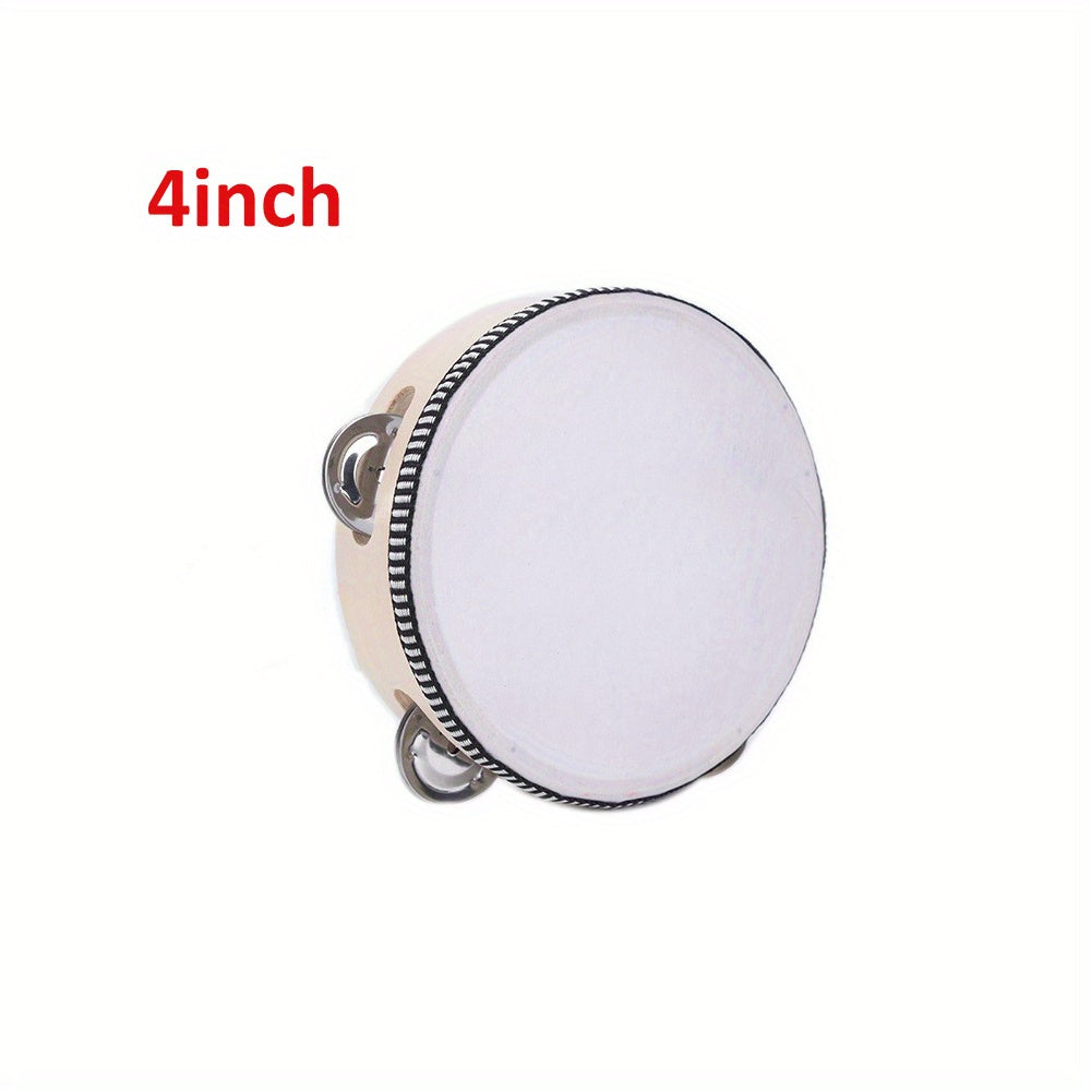 Kids Handheld Tambourine with Metal Bells in Multiple Sizes for Kids Parties and Events