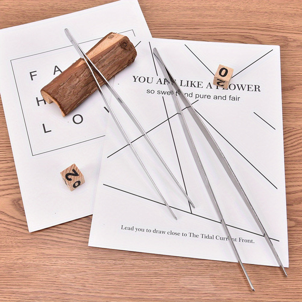 Pinzas de acero inoxidable multiusos de precisión para cocina, médico, pestañas