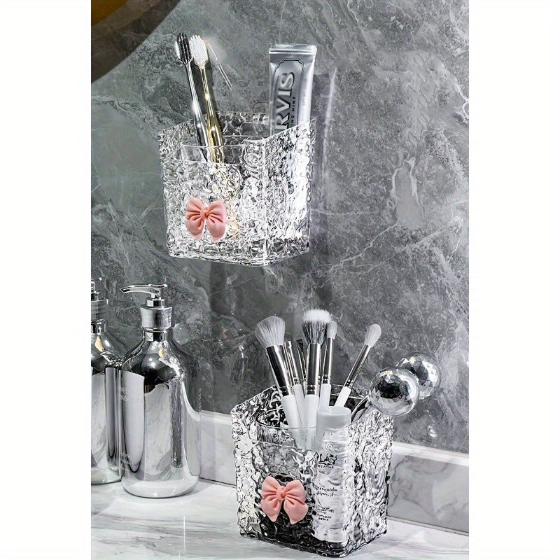 Cesta de almacenamiento de plástico para cosméticos, aperitivos y artículos varios, organizador multiusos