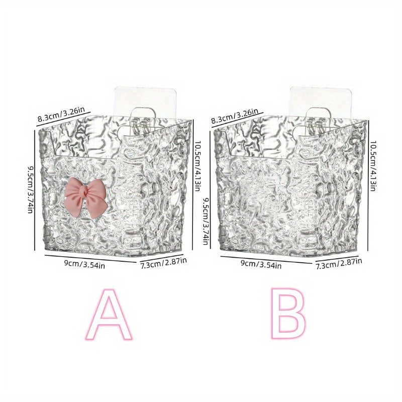 Cesta de almacenamiento de plástico para cosméticos, aperitivos y artículos varios, organizador multiusos