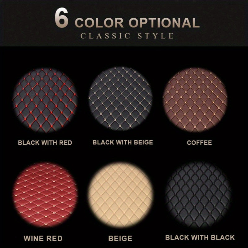 Universal Premium PU Leather Cargo Liner for SUV Trunk Non-Slip Durable