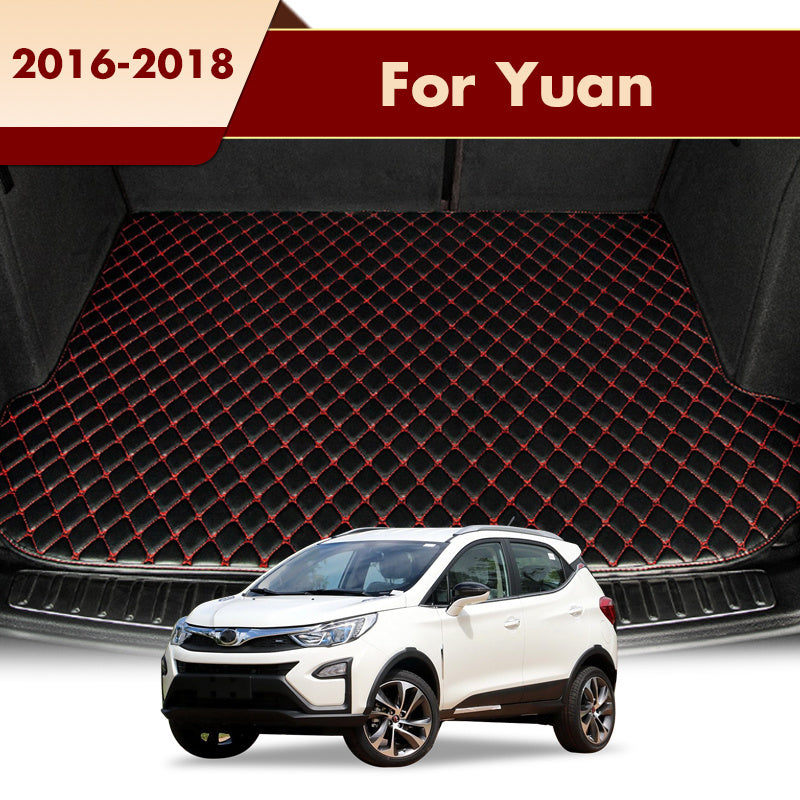 Rear Trunk Mat for SUV Cargo Liner Foot Pads Fit for Yuan 2016 2017 2018
