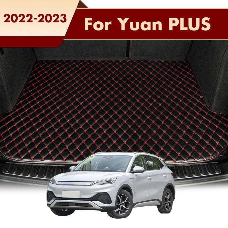 Car Trunk Mats Rear Cargo Foot Pads for SUV Universal Black Durable