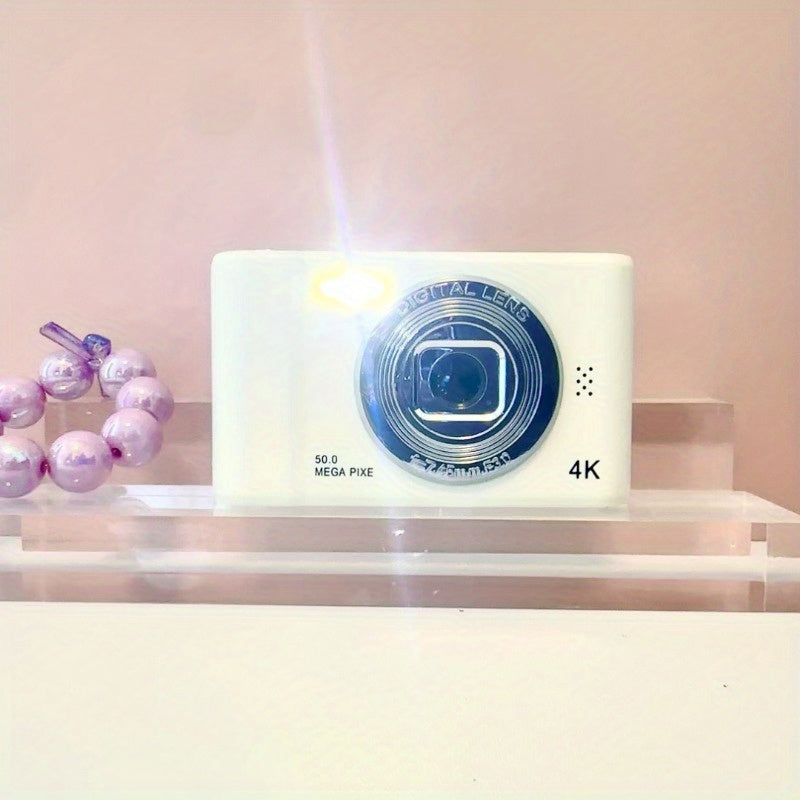 Cámara digital para niños, pantalla LCD de 2.4 pulgadas, lente frontal y trasero HD, portátil para niños y estudiantes