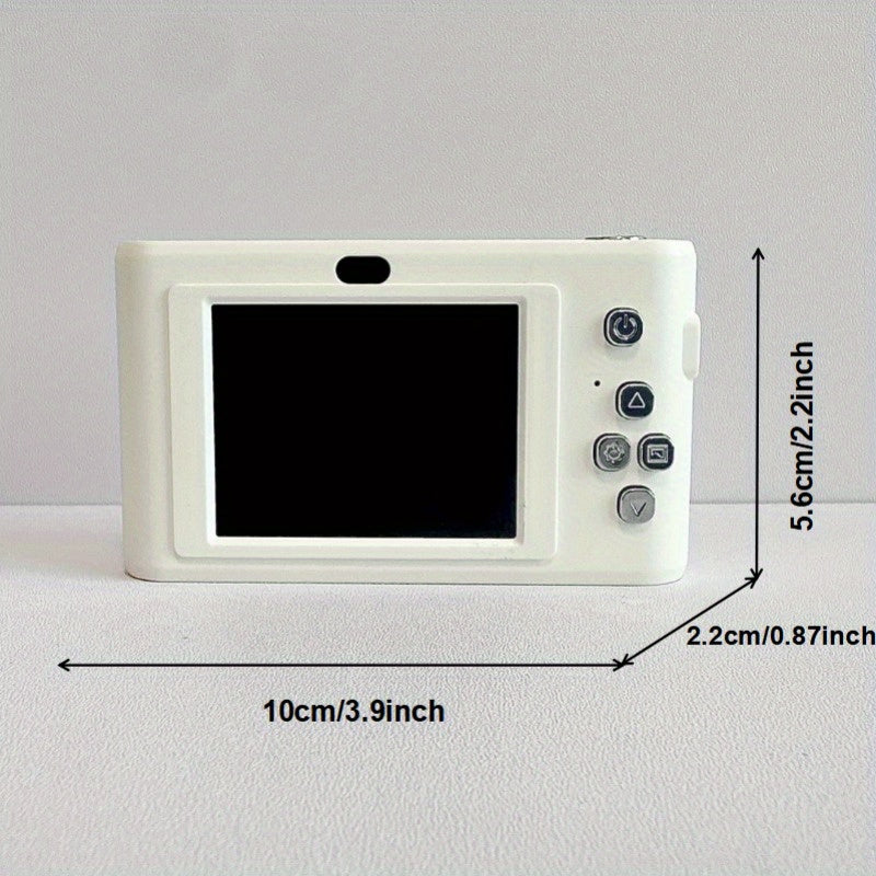 Cámara digital para niños, pantalla LCD de 2.4 pulgadas, lente frontal y trasero HD, portátil para niños y estudiantes