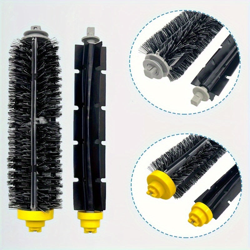 Replacement Vacuum Parts Bundle for Robot Cleaner Includes Brushes Filters Side Brushes