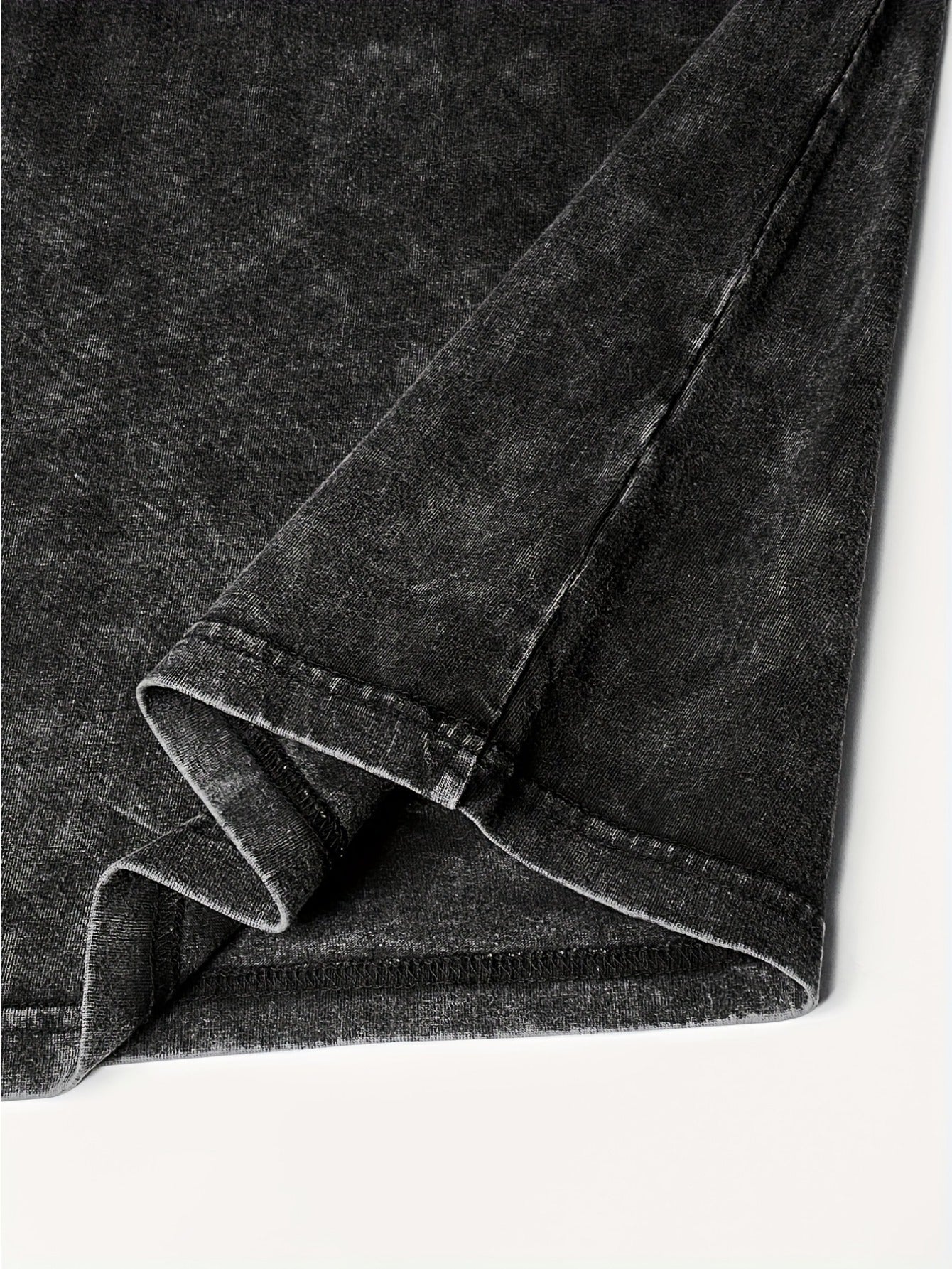 Men's Cotton Crew Neck T-Shirt Loose Fit Short Sleeve Solid Color Summer Casual