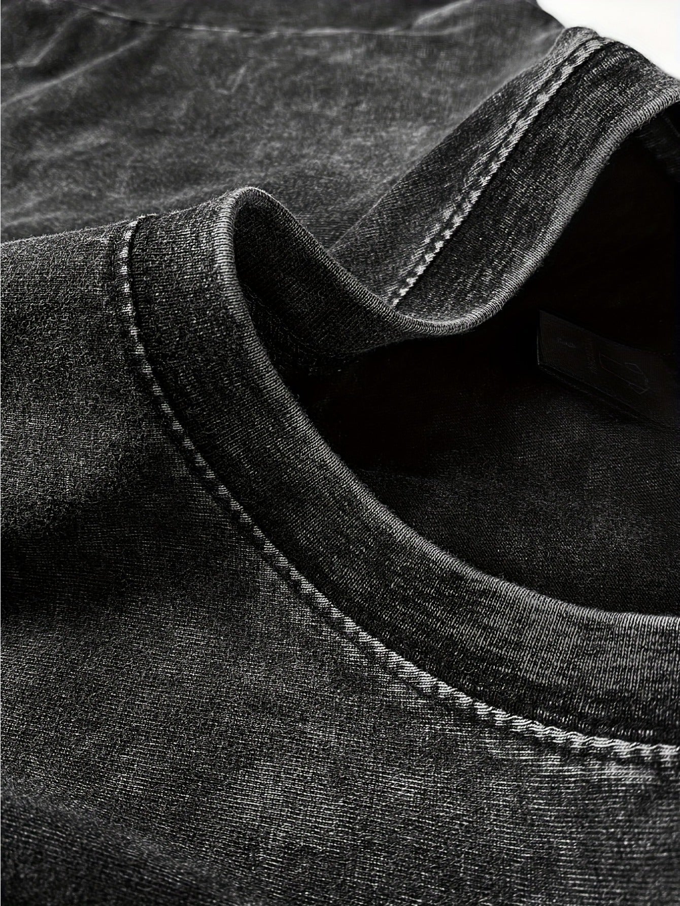 Men's Cotton Crew Neck T-Shirt Loose Fit Short Sleeve Solid Color Summer Casual