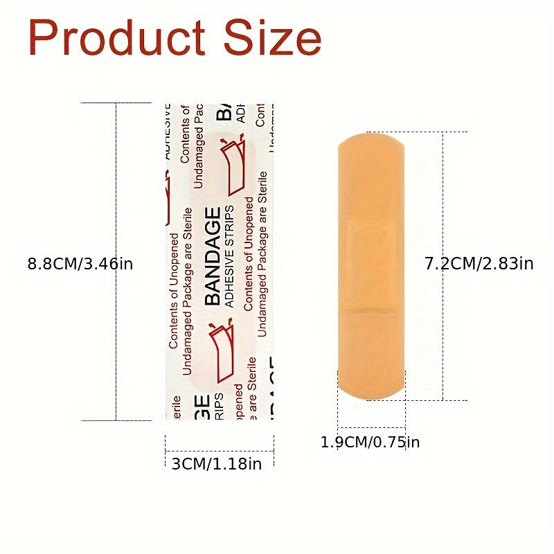 50/100 Suv o'tkazmaydigan yopishqoq bandajlar, steril, yaralarni parvarishlash uchun, uyda va ochiq havoda sport uchun