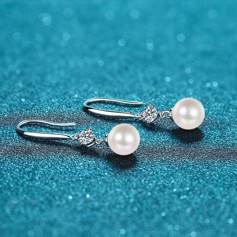 Sterling Silver Earrings with Freshwater Pearl for Women All-Season Gift Set
