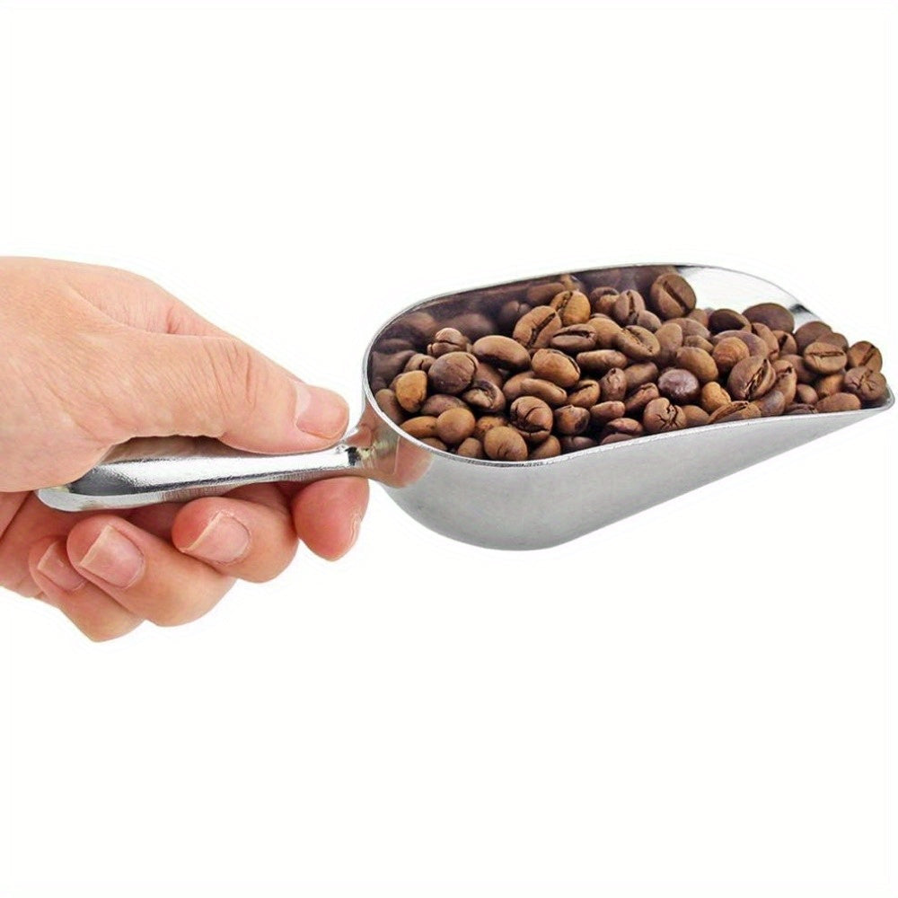 12oz Rust-Free Ice Cube Scoop with Contoured Handle for Kitchen and Food Use