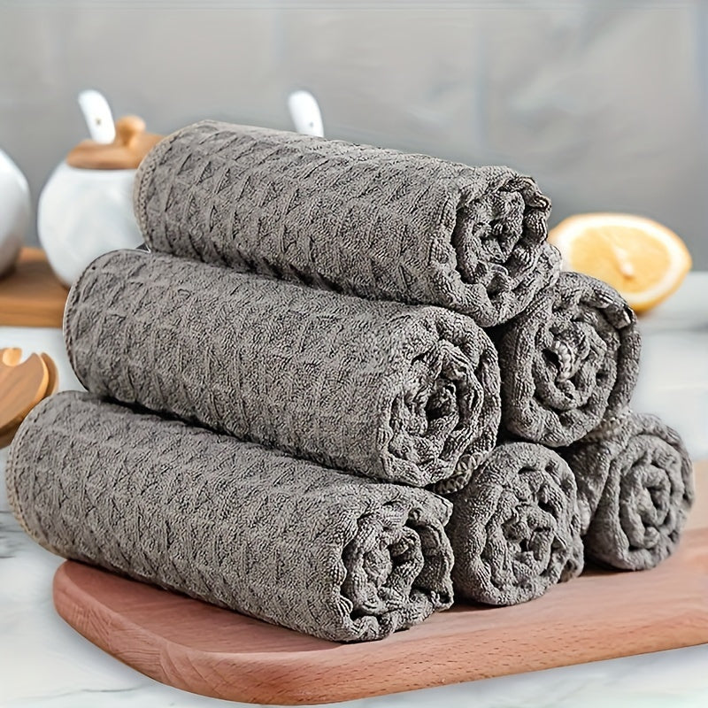 3 Pack White Coffee Maker Towels Absorbent Spill Cleanup Small Square