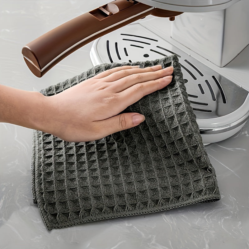 3 Pack White Coffee Maker Towels Absorbent Spill Cleanup Small Square