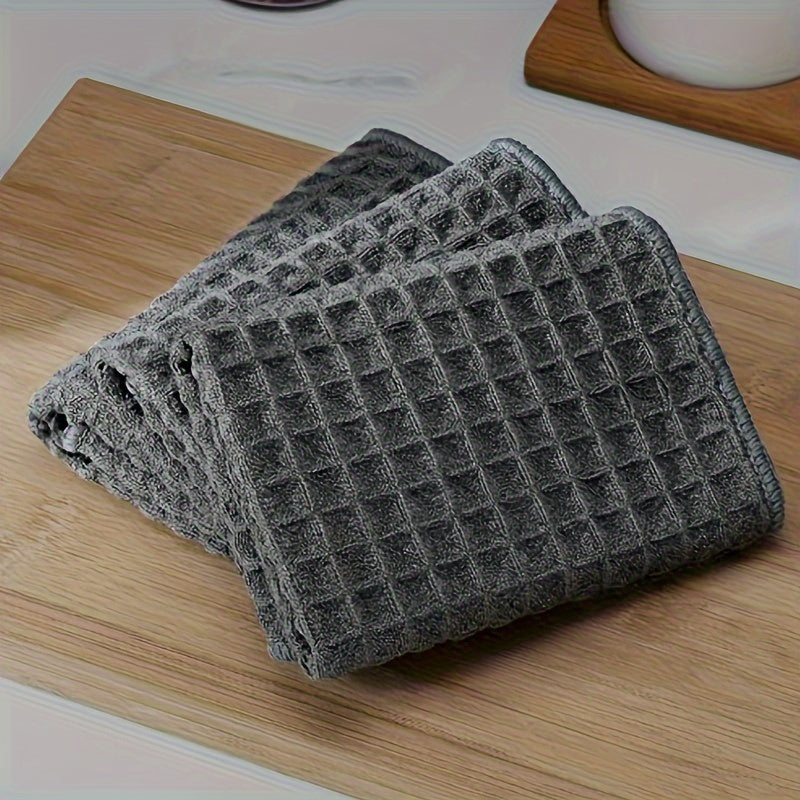 3 Pack White Coffee Maker Towels Absorbent Spill Cleanup Small Square