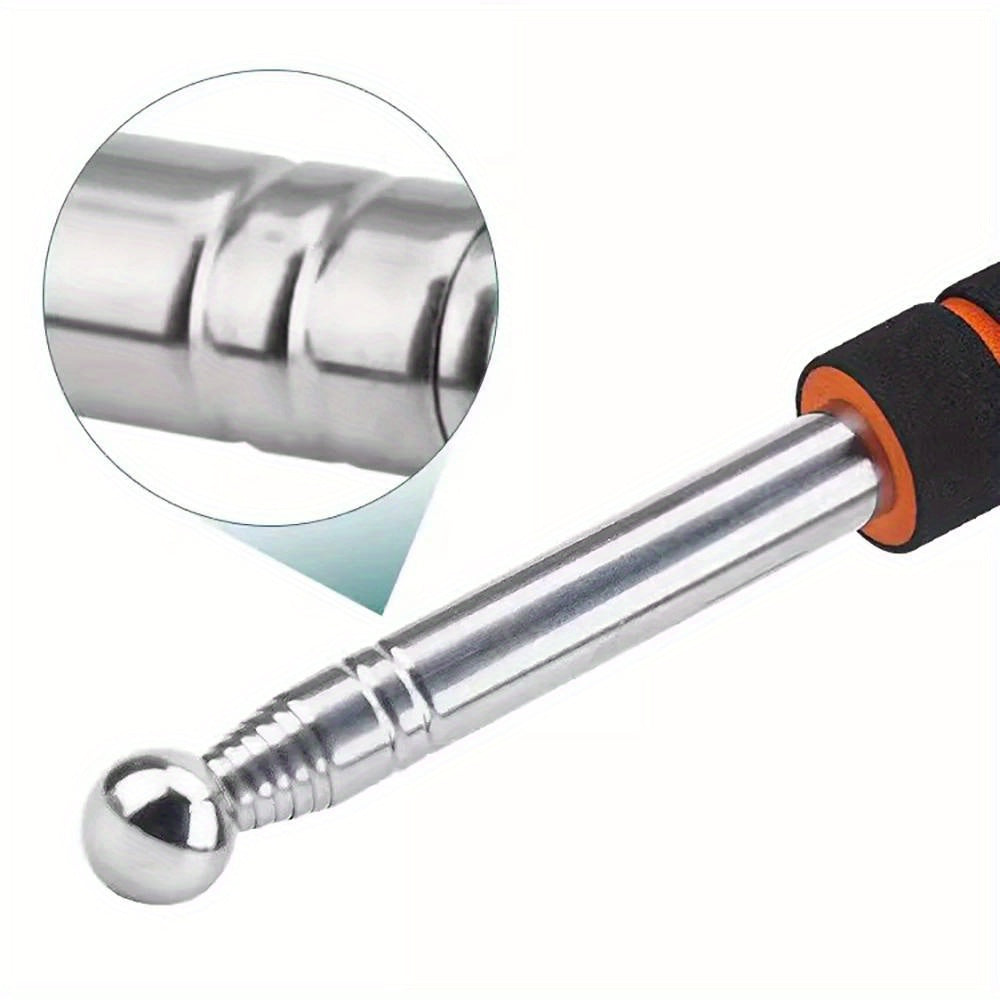 130cm Stainless Steel Telescopic Inspection Hammer for Walls Floors Non-Electric