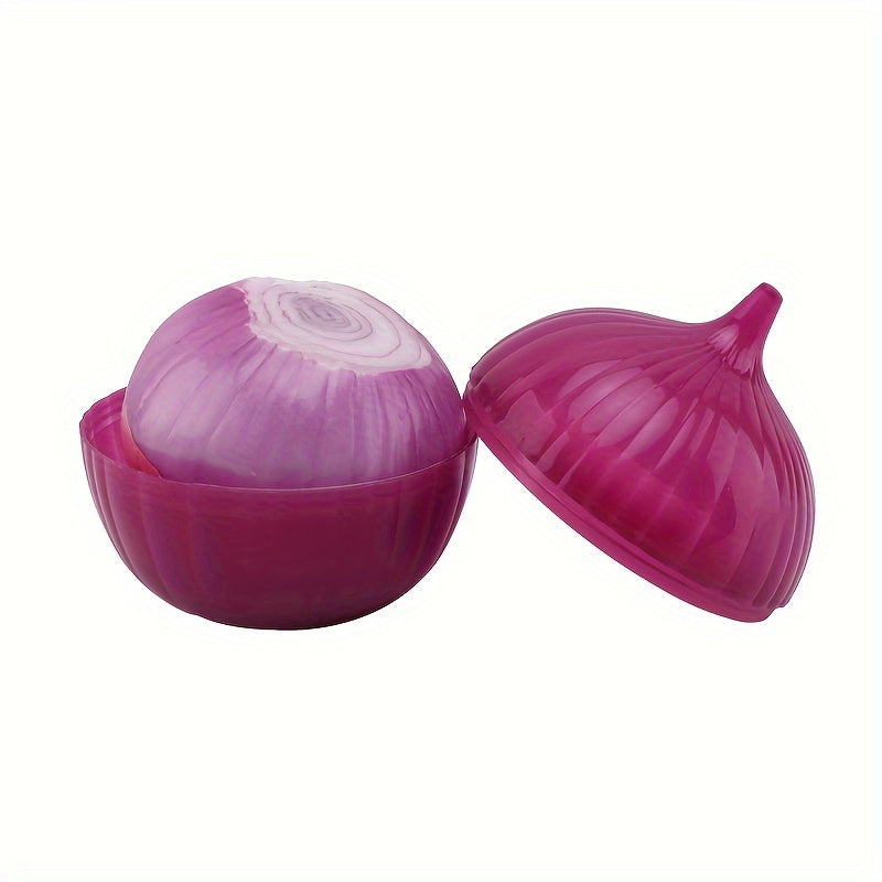 2PCS Set Lemon and Onion Food Savers Plastic Storage Containers Freezer Safe