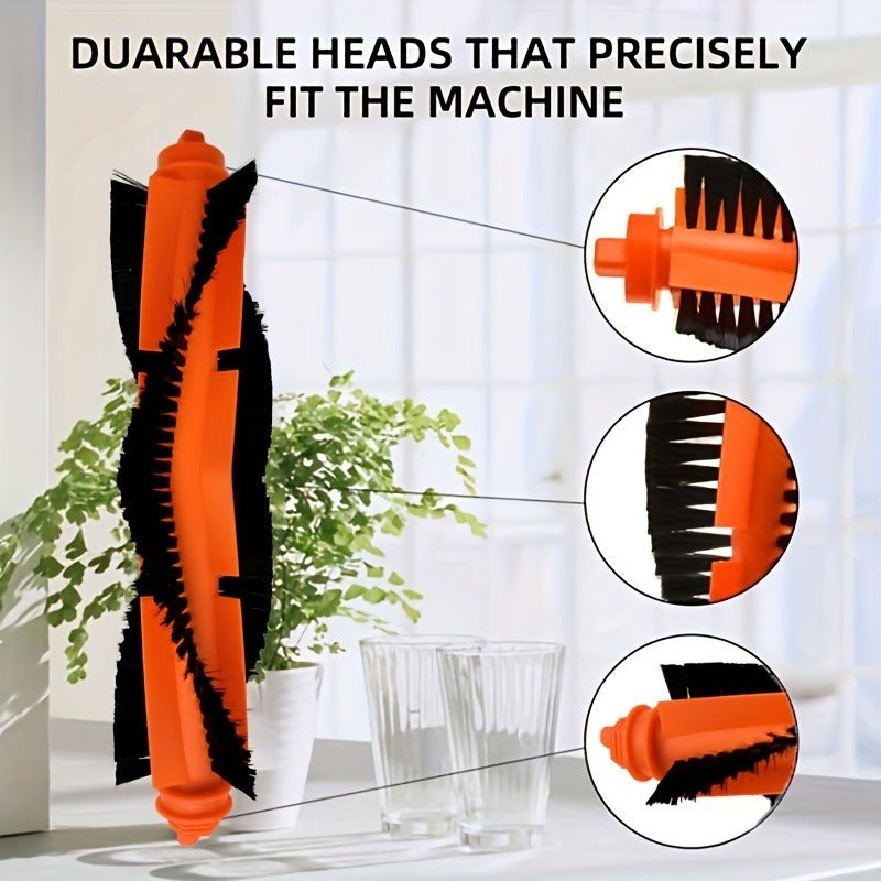 Xiaomi E10C/E10/E12 va MiJia 3C Plus robot tozalagichi uchun 7 ta vakuum tozalagich aksessuarlari to'plami - Asosiy cho'tka, yon cho'tka, filtr va mopa kiritilgan