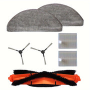 Xiaomi E10C/E10/E12 va MiJia 3C Plus robot tozalagichi uchun 7 ta vakuum tozalagich aksessuarlari to'plami - Asosiy cho'tka, yon cho'tka, filtr va mopa kiritilgan