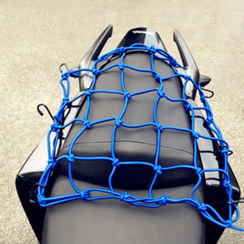 Red de carga elástica negra duradera de 30cm para motocicletas, bicicletas y actividades al aire libre