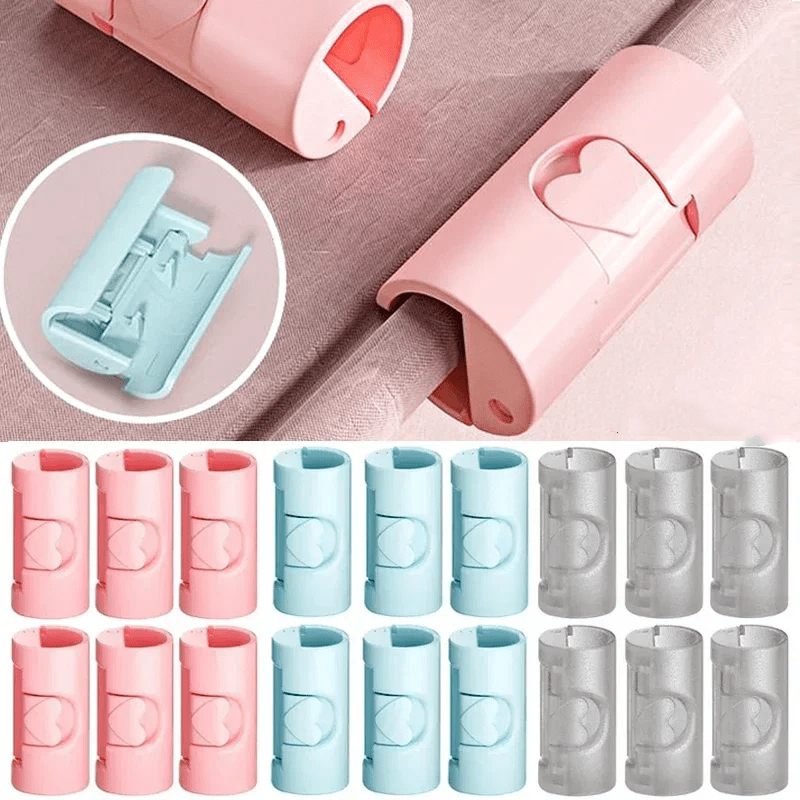 Set of 6 Bed Sheet Clips Adjustable Fasteners for Quilts and Blankets