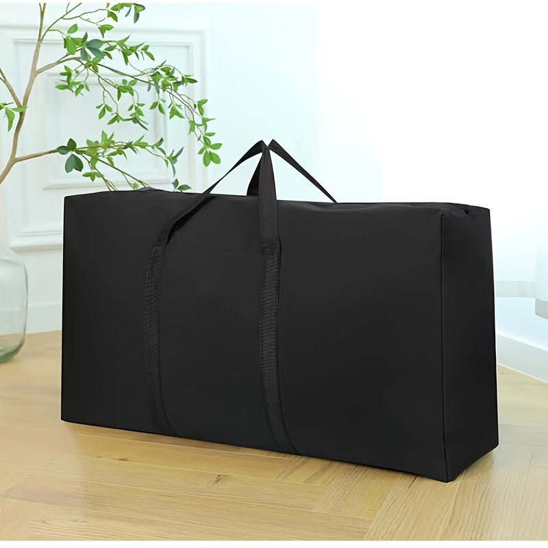 Large Durable Storage Bag with Double Zippers & Reinforced Handles for Moving and Travel