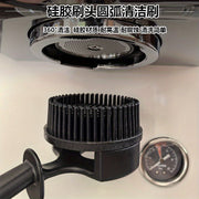 Circular Punch Head Silicone Coffee Machine Cleaning Brush Longer Handle Kitchen Utensil