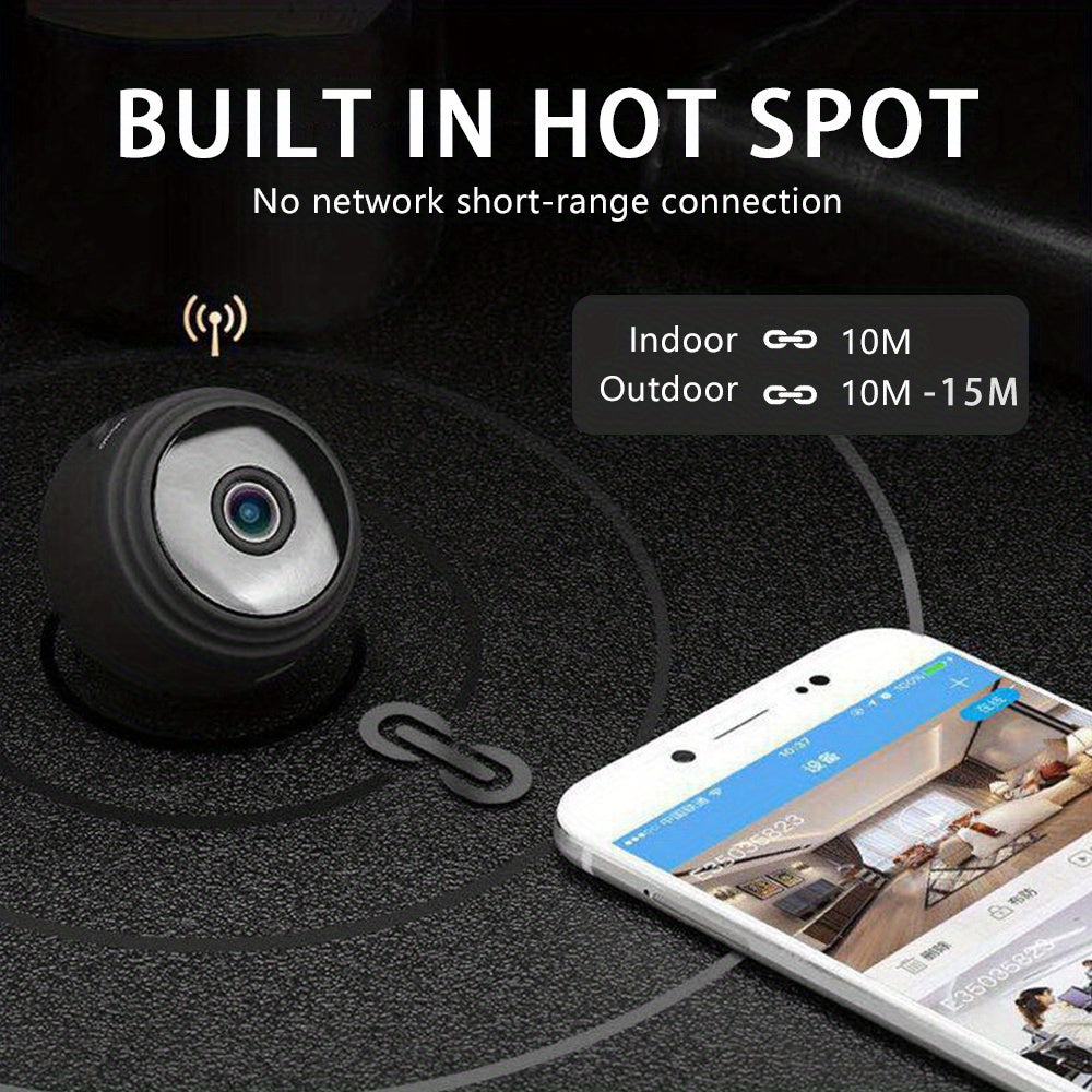 Wireless Smart Home Security Camera with Remote Viewing and Rechargeable Battery