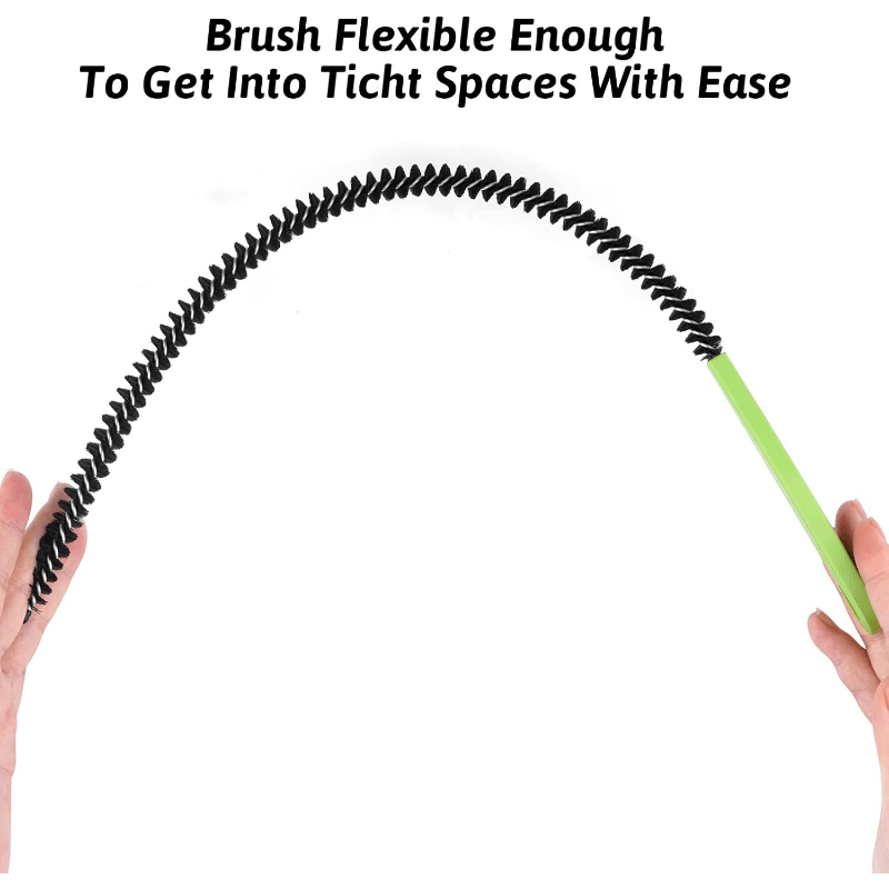 Flexible Metal Drain Pipe Cleaner Brush for Kitchen Sink Shower Bathtub Hair Blockages