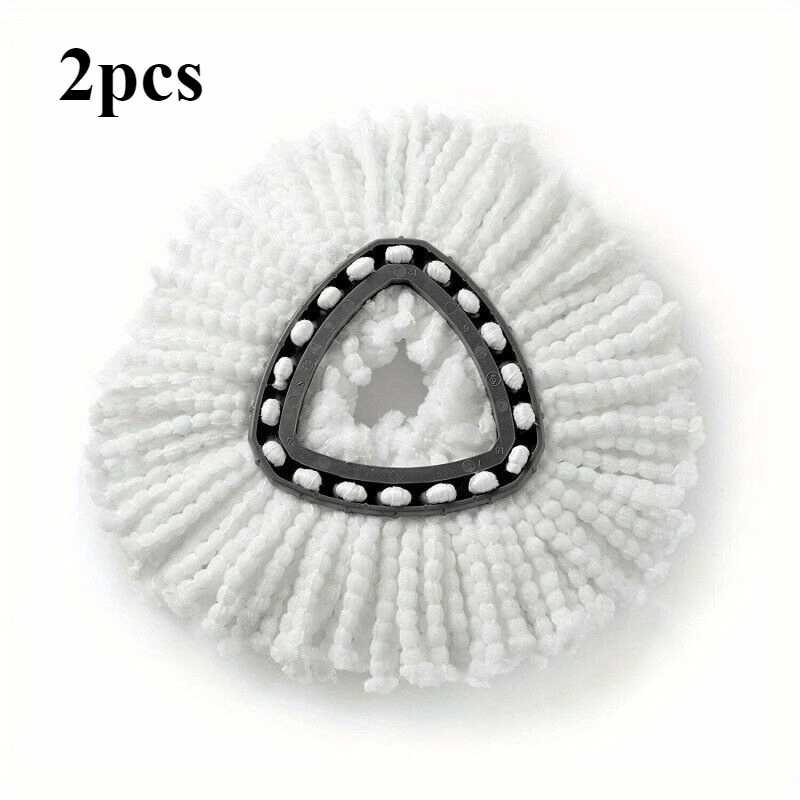 2 Pieces Spin Mop Head Refills, Reusable, Long-Lasting, for Wet and Dry Cleaning
