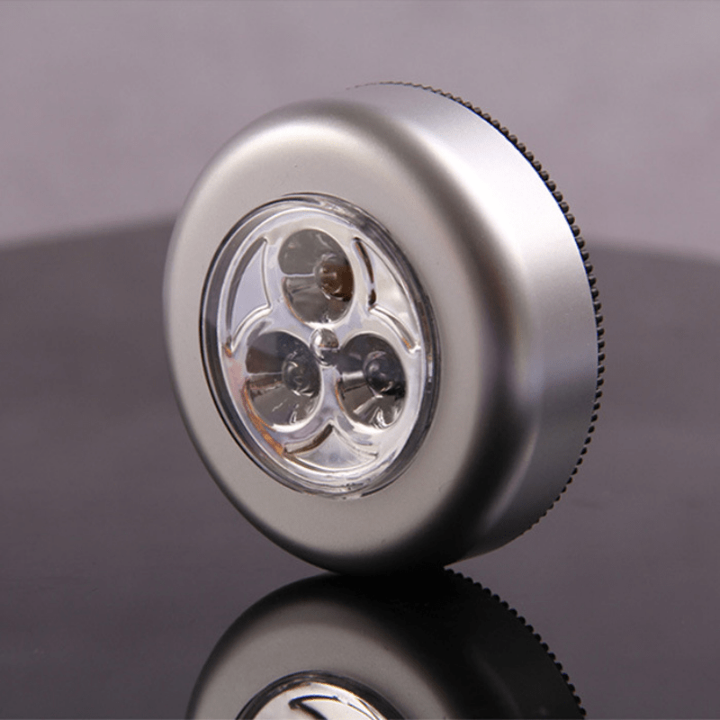 Cordless LED Night Light with 3 LEDs Wall Mount Battery-Powered for Home Use