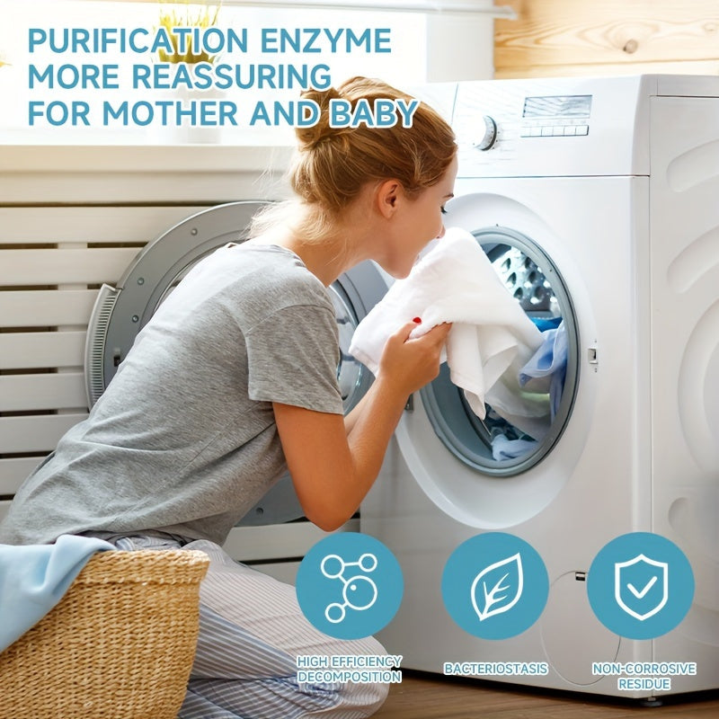 12-Pack Effervescent Washing Machine Cleaner Tablets for Deep Cleaning and Odor Removal