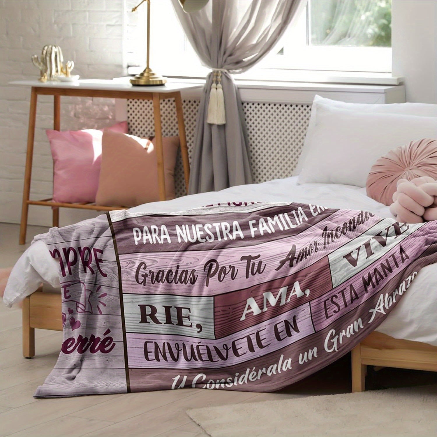 Personalized Spanish Grandma Blanket Fleece Throw for Anniversaries and Birthdays