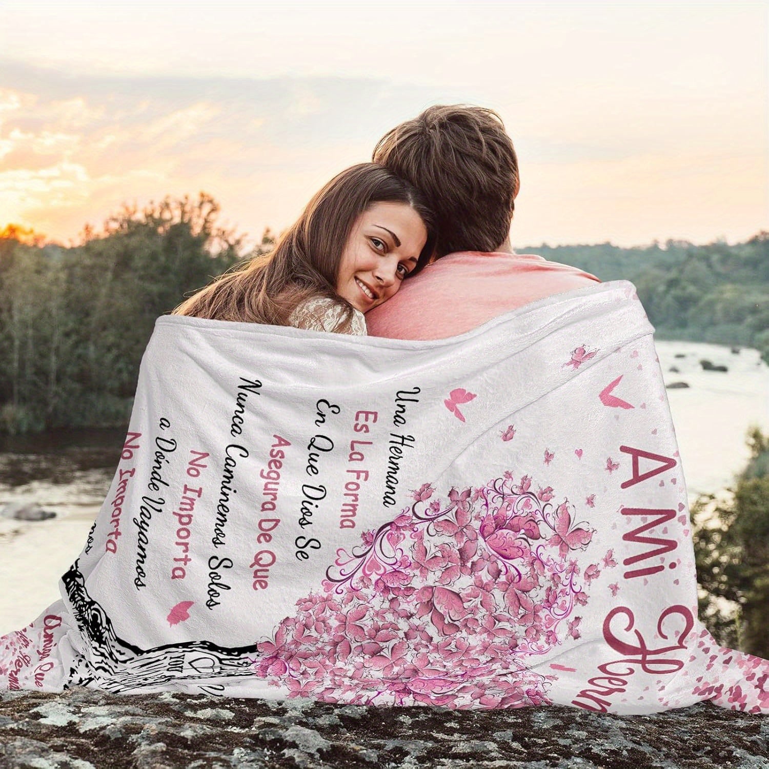 Heartfelt Spanish Love Letter Blanket for Women, Anniversary and Birthday Gift