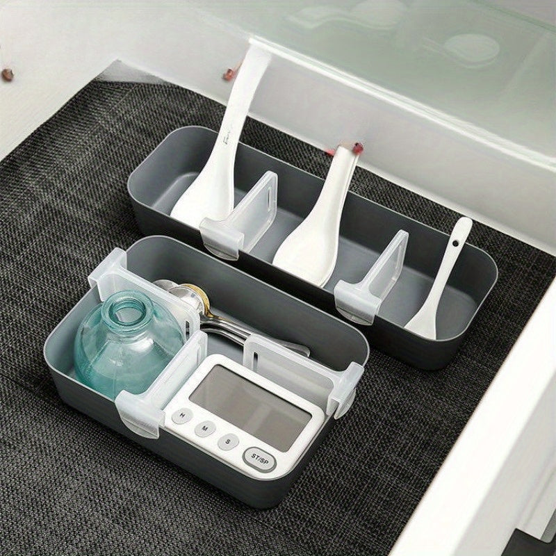 Multi-Functional Refrigerator Organizer Divider Storage Partition with Buckle Transparent Plastic Neat and Stable