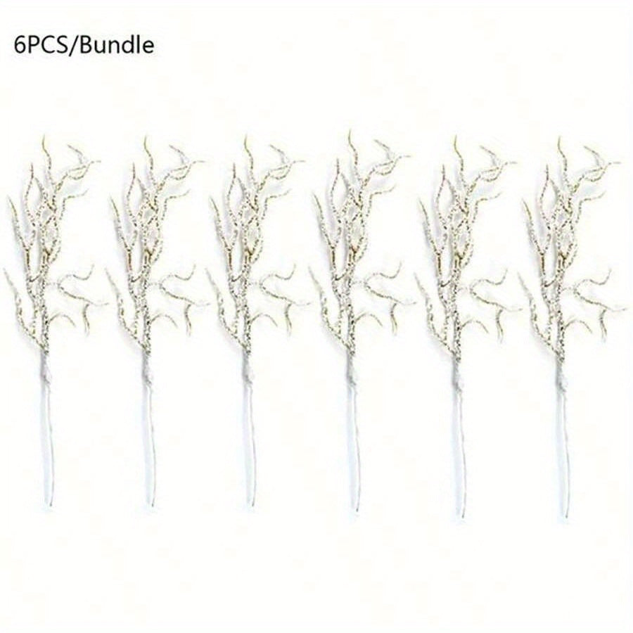 Ramillete de 6 o 12 ramas de pino artificial para decoraciones de boda y Navidad