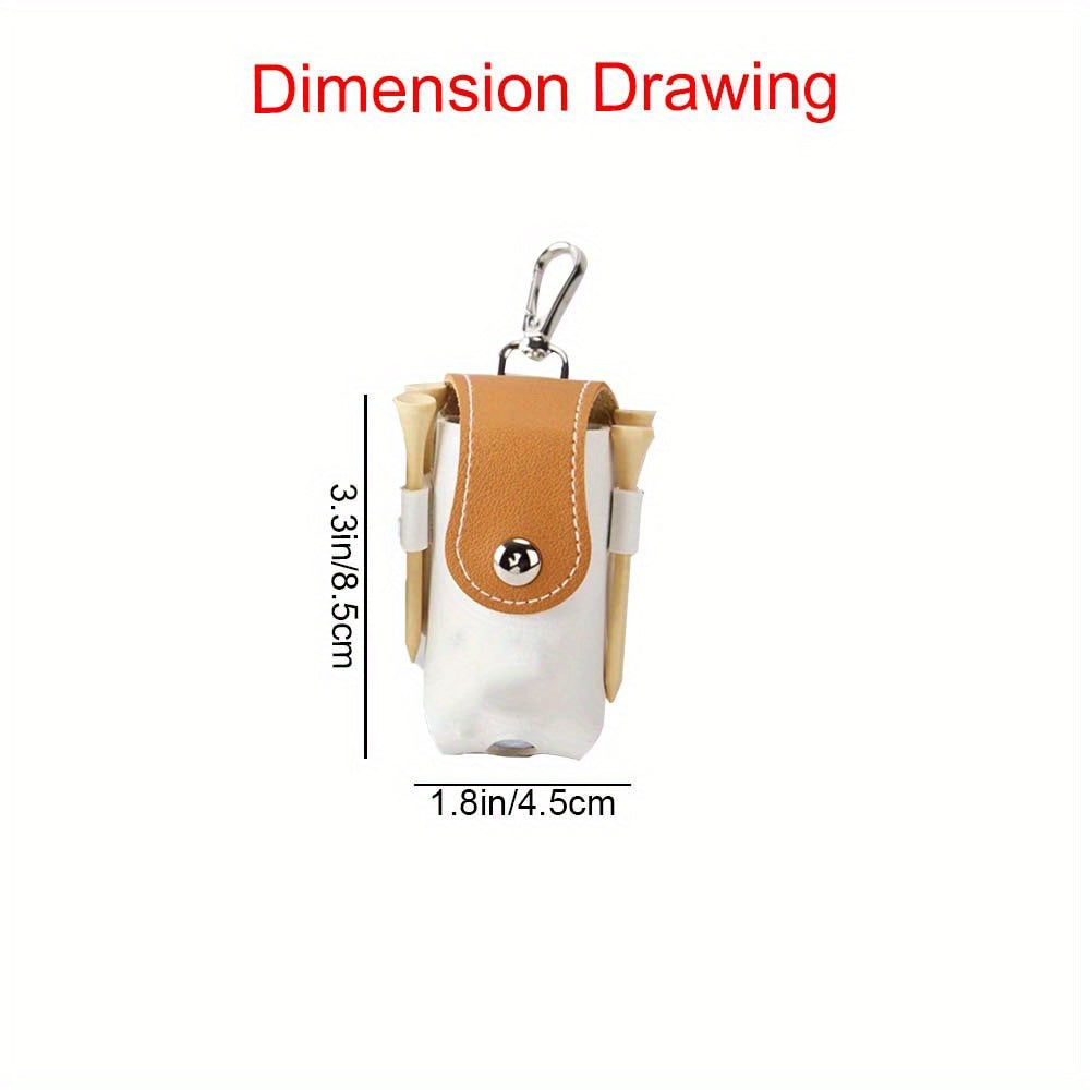 Индивидуальный кожаный держатель для гольф-мячей с зажимом, с гравировкой, органайзер для тиков, для гольфистов