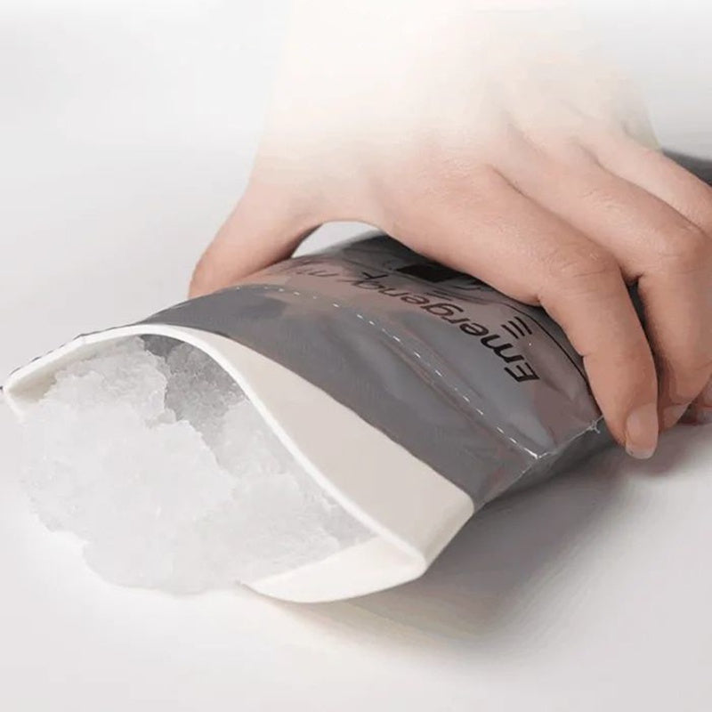 5 ta Portativ Favqulodda Siqish Sumkasi - Tashqi/Avtomobil Foydalanish uchun Qisqa Sayohat Tualeti va Qayt qilish Sumkasi, Bir martalik Plastik