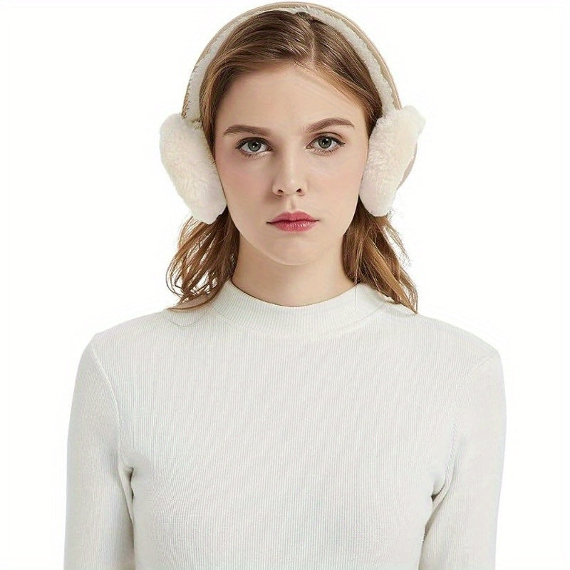Bestselling Faux Fur Ear Muffs for Winter Warmth, Soft Plush, Fitted Suede