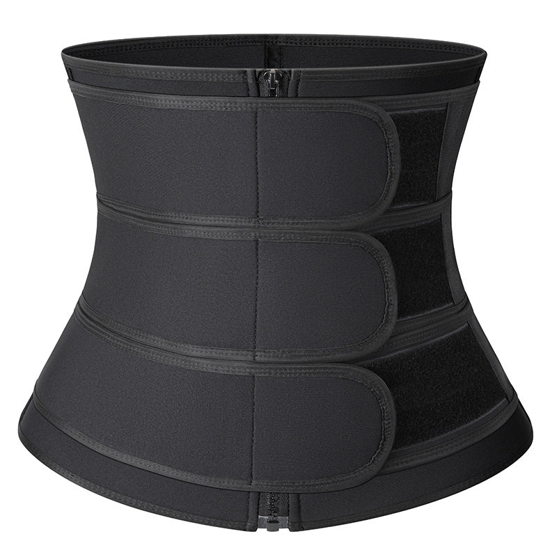 Men's Waist Trainer Neoprene Body Shaper Slimming Belt with Zipper for Abdomen Reduction