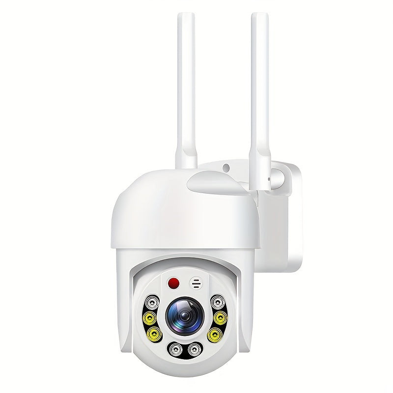 Outdoor WiFi Security Camera with PTZ Auto-Tracking AI Human Detection 1080p Night Vision