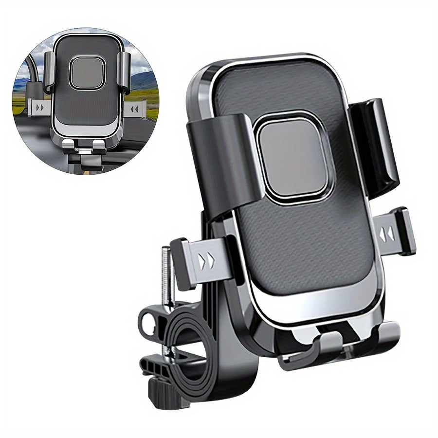 Motorcycle Bicycle Phone Mount ABS Adjustable 360 Degree Rotation Easy Installation