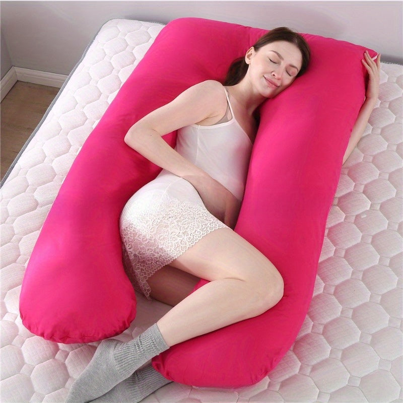 Detachable Washable U-Shaped Pregnancy Pillow with Waist Support and Breastfeeding Use