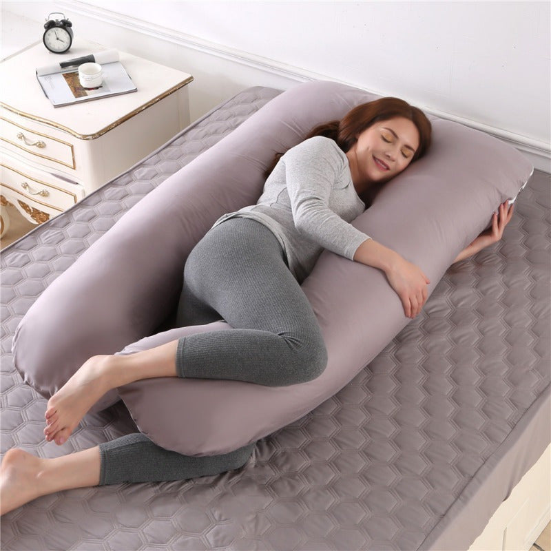 Detachable Washable U-Shaped Pregnancy Pillow with Waist Support and Breastfeeding Use