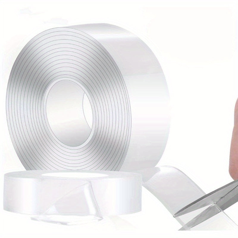 Reusable Double-Sided Adhesive Nano Tape for Furniture Wall Mounting Washable and Reusable 1/3/5m